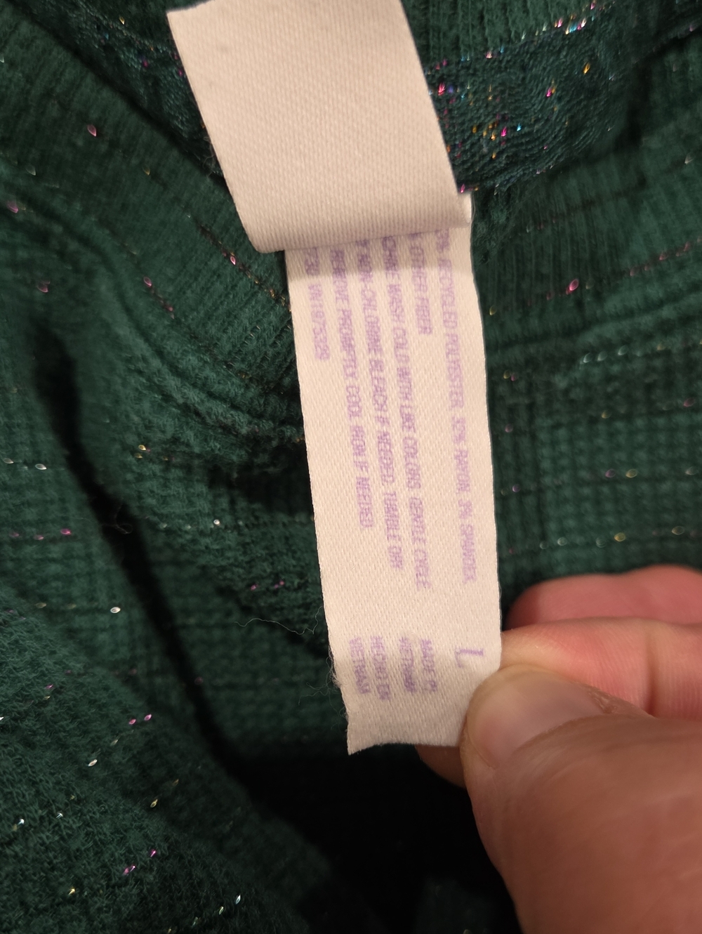 stars above Men's Dark Teal Crewneck Sweater - Picture 6 of 7